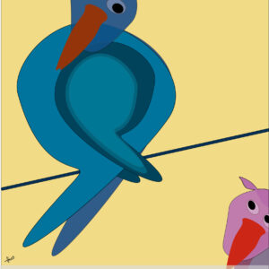 Fordomsfugl — Udtryksfugl plakat