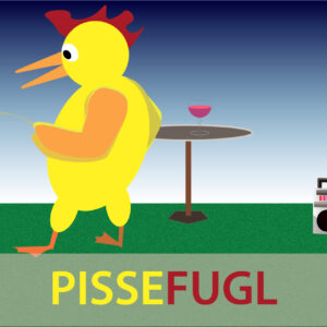 Pissefugl — Udtryksfugl plakat