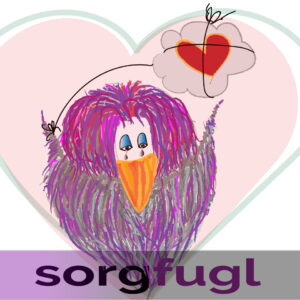Sorgfugl — Udtryksfugl plakat